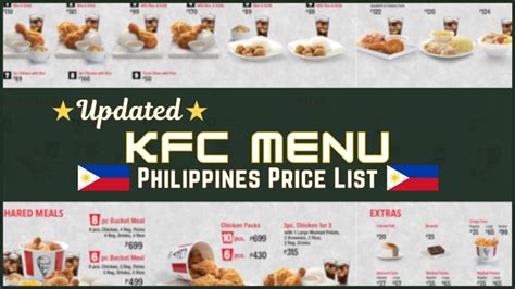 KFC Philippines Menu And Prices August 2024 PhilMenu