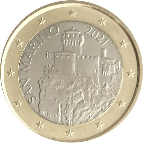 1 Euro San Marino 2021 FDC Seconda Torre 2021 Euro Commemorativi