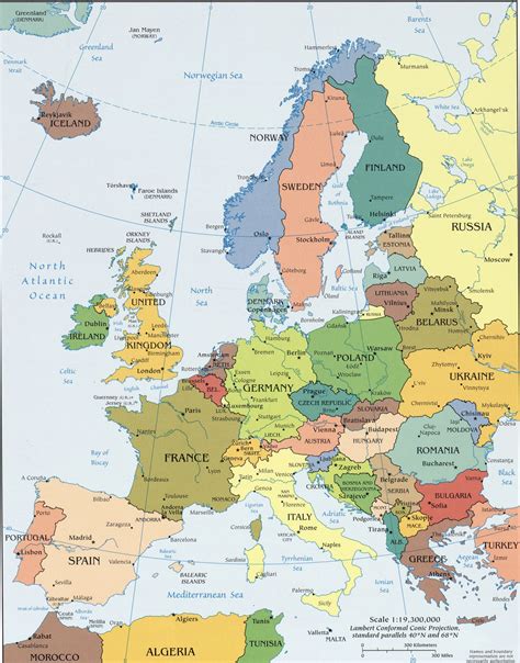 Map Of Europe Game Countries