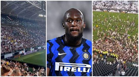 Dont Sign Lukaku Juventus Fans Invade Their Own Pitch And Demand