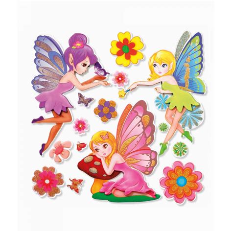 Xxl 3d Sticker Fairy 30x30 Cm 15 Teile