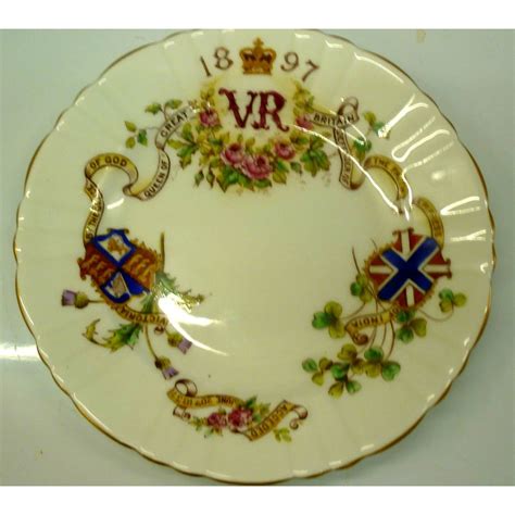 Antique Queen Victoria Commemorative Plate Diamond Jubilee 1897