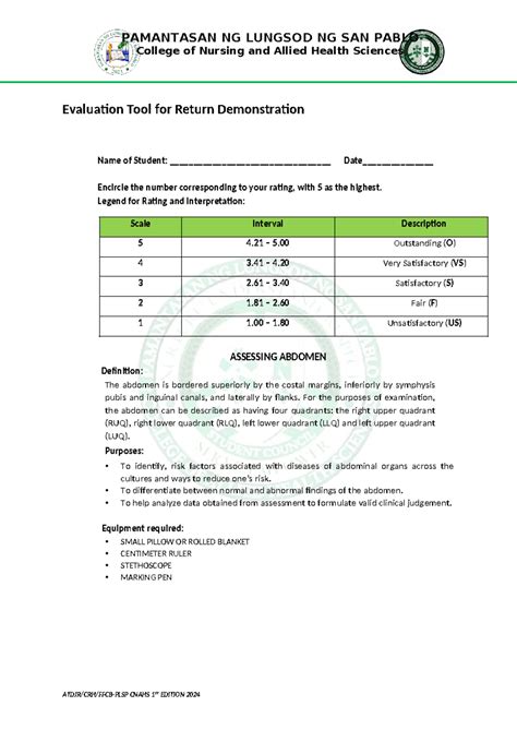 Retdem Abdomen College Of Nursing And Allied Health Sciences