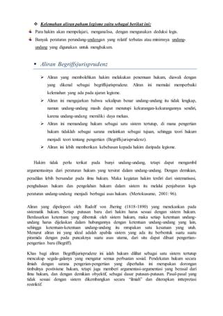 Aliran Yg Menghubungkan Uu Hakim Hukum Pdf