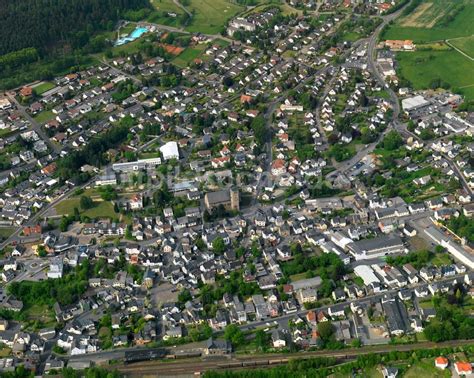 Ransbach Baumbach Von Oben Stadtansicht Von Ransbach Baumbach Im