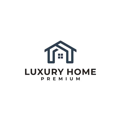 Premium Vector Luxury Home Logo Design Vector House Line Art Icon