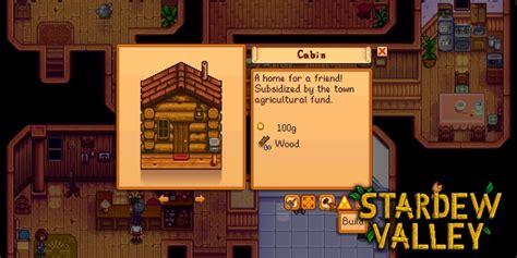 Stardew Valley How To Build And Use A Cabin