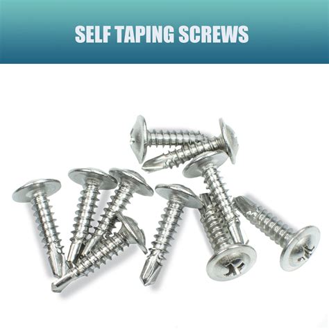 Snapklik LUPANTER 300 PCS 8 3 4 Stainless Steel Sheet Metal Screws