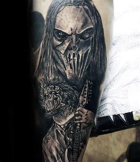 50 Slipknot Tattoos For Men - Heavy Metal Band Design Ideas