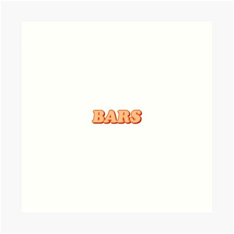 Bars Art Print For Sale By Averywagner Redbubble