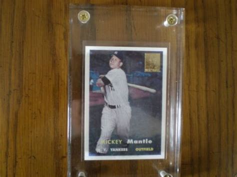 Topps Mickey Mantle Reprint Ebay