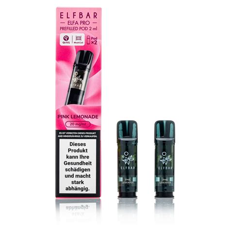 Elfbar Elfa Pro Pink Lemonade Ml Pods Mg St Ck