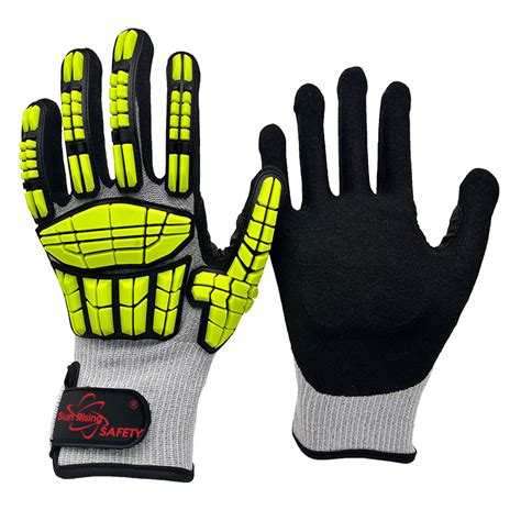 Srsafety Impact Resistant And Cut Resistant Gloves Greyblack 02 Sr