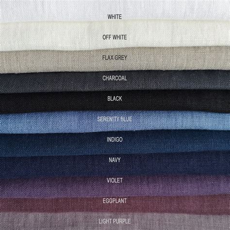 Linen Fabric Sample 1 Color Sample Medium Weight Soft Linen Etsy