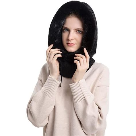 En Bonnet Femme Hiver Bonnet Cagoule Femme Hiver Cache Cou En