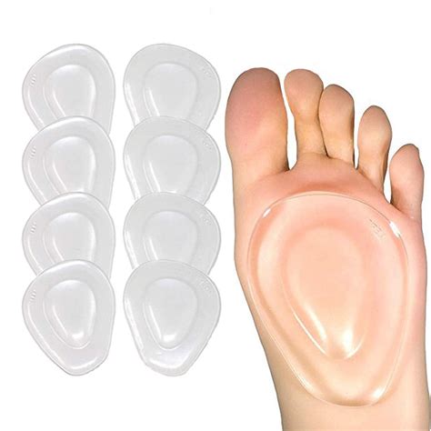 Metatarsal Pads Ball Of Foot Cushions 8 Pack Gel Ball Feet Pads Foot