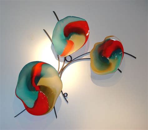 Blown Glass Wall Sculpture Glass Wall Sculpture Ceramic Wall Decor