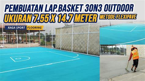 Jasa Pengecatan Lapangan Basket Outdoor 3 On 3 Di Sleman