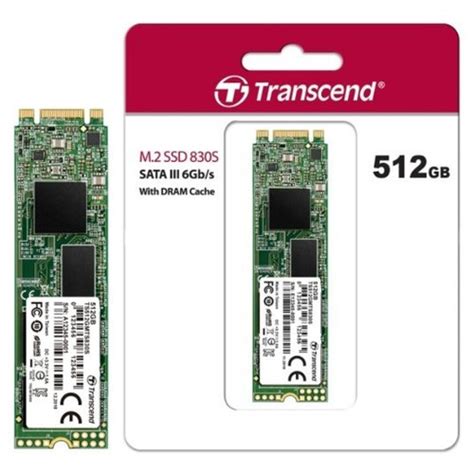 Transcend Internal SSD M 2 SATA3 MTS830 512GB 2280 SATA3 B M Key TLC