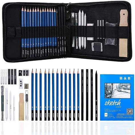 Buy Art Supplies Graphite Drawing Pencils And Sketch Set Professional