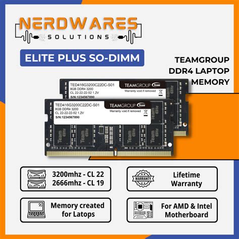 Teamgroup Elite SO DIMM DDR4 4GB 8GB 16GB 2400mhz 2666mhz 3200mhz