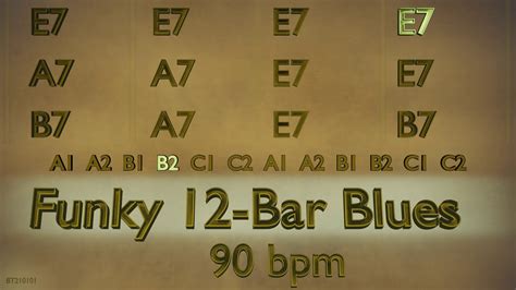 Backing Track In E Major Funky Bar Blues Bpm Youtube