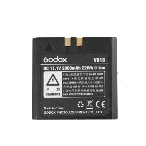 Godox VB 18 Li Ion Battery Pack 11 1V 2000mAh Gopixelr