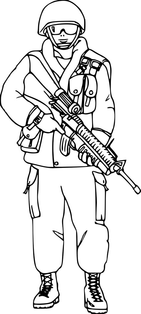 Coloriage Militaire Imprimer