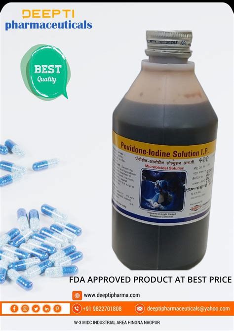 Composition Povidone Iodine Solution I P Packaging Size Ml At