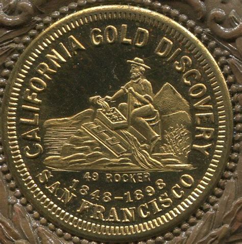 california gold rush medals cal gold token guys journal ngc coin