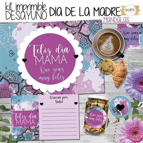 Kit Imprimible Dia De La Madre Mandalas Etsy Cute Cafe Cricut Kpop