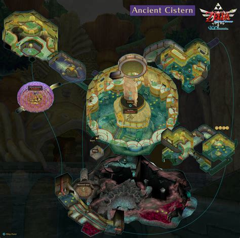 Zelda Skyward Sword | Ancient Cistern Map by VGCartography on DeviantArt