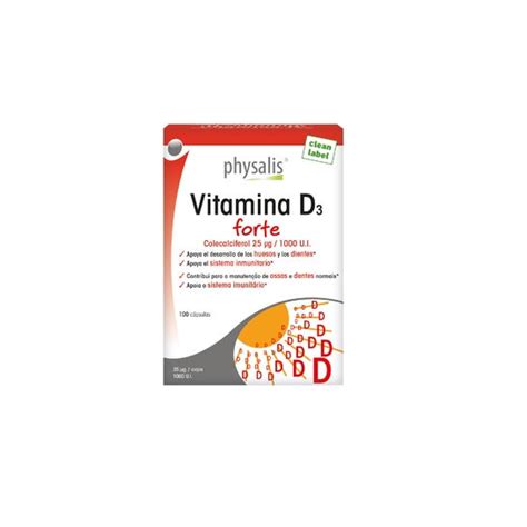 Physalis Vitamine D3 Forte 100caps DocMorris France