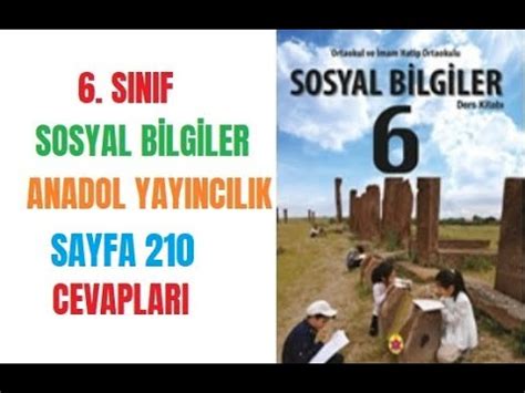 S N F Sosyal Bilgiler Anadol Yay Nc L K Sayfa Cevaplar Youtube