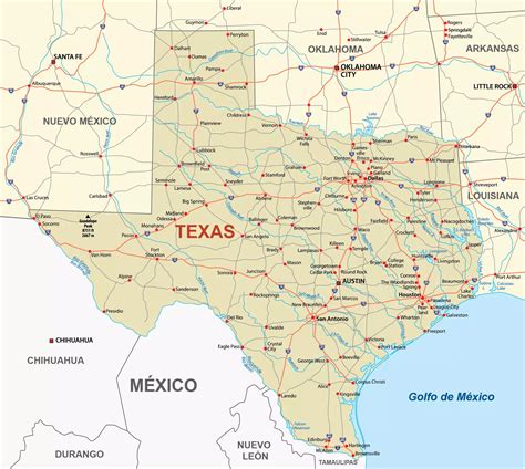 Texas Estados Unidos Mapa E Información