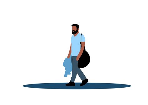 Man Walking Alone 16390558 Png