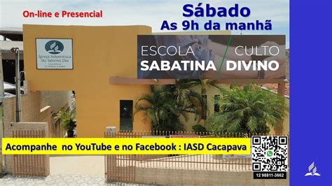 Escola Sabatina e Culto de Adoração on line IASD CPV Mª Elmira