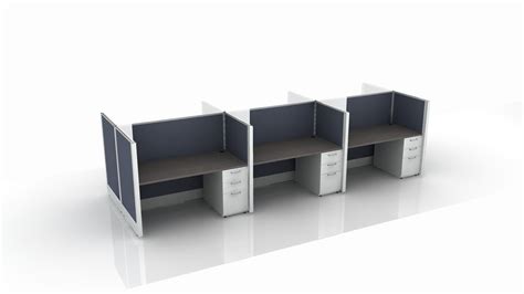 Cubicles System Y 24 X 60 Pod Of 4 Add Pedestal Office Space