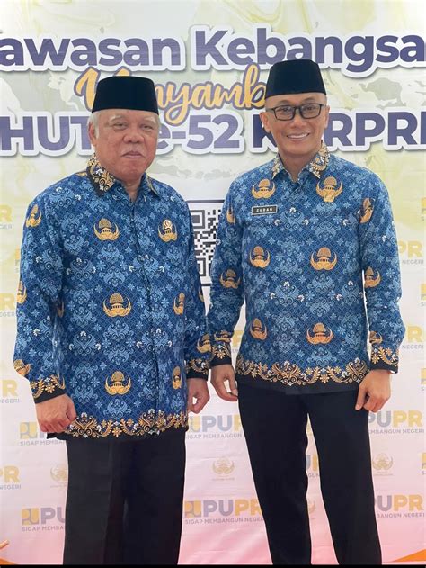 Temui Menteri Pupr Basuki Pj Gubernur Sulbar Prof Zudan Dorong