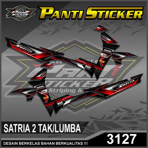 Jual A Sticker Striping Satria Lumba Tak Variasi Racing Semi