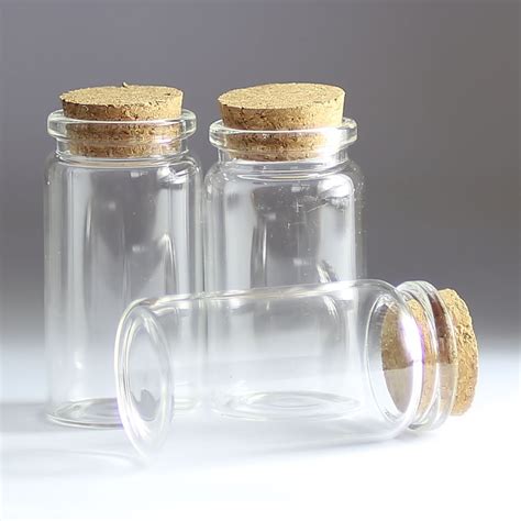 20pcs 50ml Small Mini Glass Bottles Vials Jars With Cork Stoppers 50ml 3770mm146276in