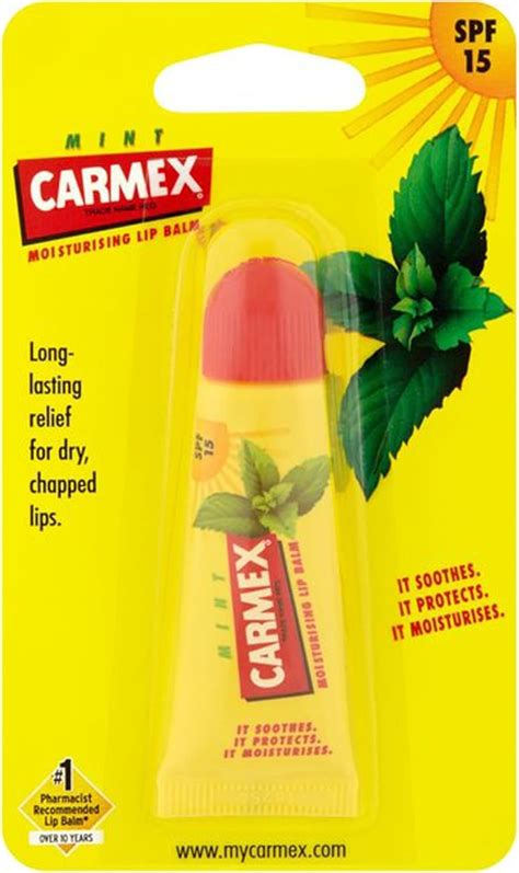 Carmex Mint Baume à Lèvres Hydratante Tube SPF 15 10 g Amazon fr