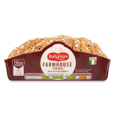 Farmhouse Soda Sliced Bread 500g Ballymore Crust ALDI IE