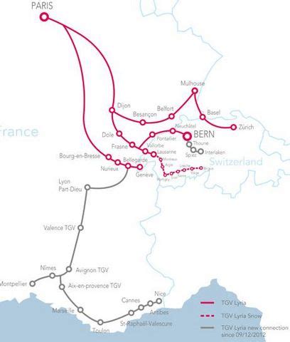 Tgv Lyria Map