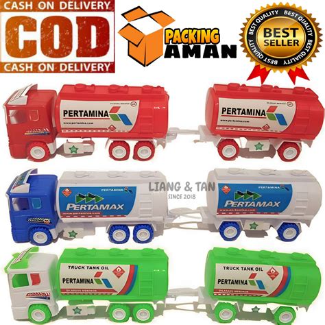 Jual BISA COD PROMO Mainan Anak Laki Laki Truk Truck Mobil Tangki