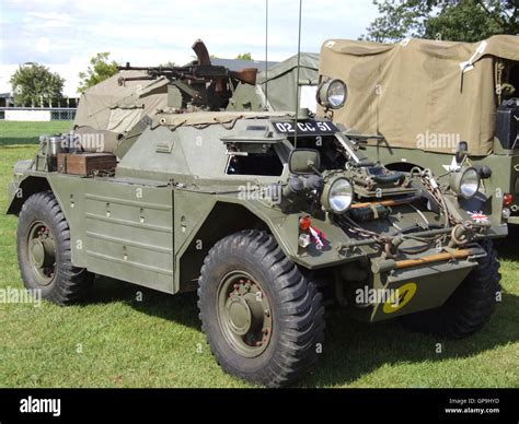 British Army Ferret Armoured Car Stock Photo Alamy