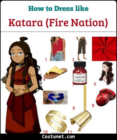 Katara Fire Nation Avatar The Last Airbender Costume For Cosplay