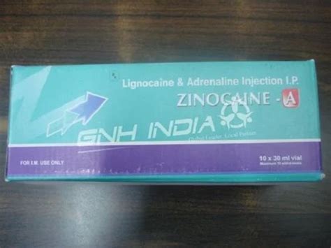 Lidocaine Zinocaine A Lignocaine Adrenaline Injection X