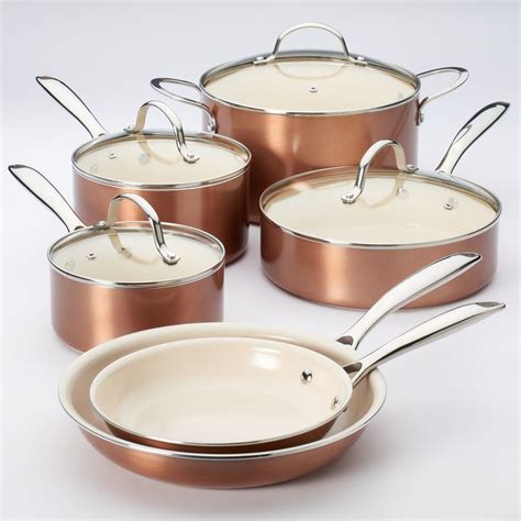 Food Network 10 Pc Nonstick Ceramic Copper Cookware Set Reviews 2020