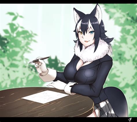 Grey Wolf Kemono Friends Drawn By Hayabusavert320 Danbooru